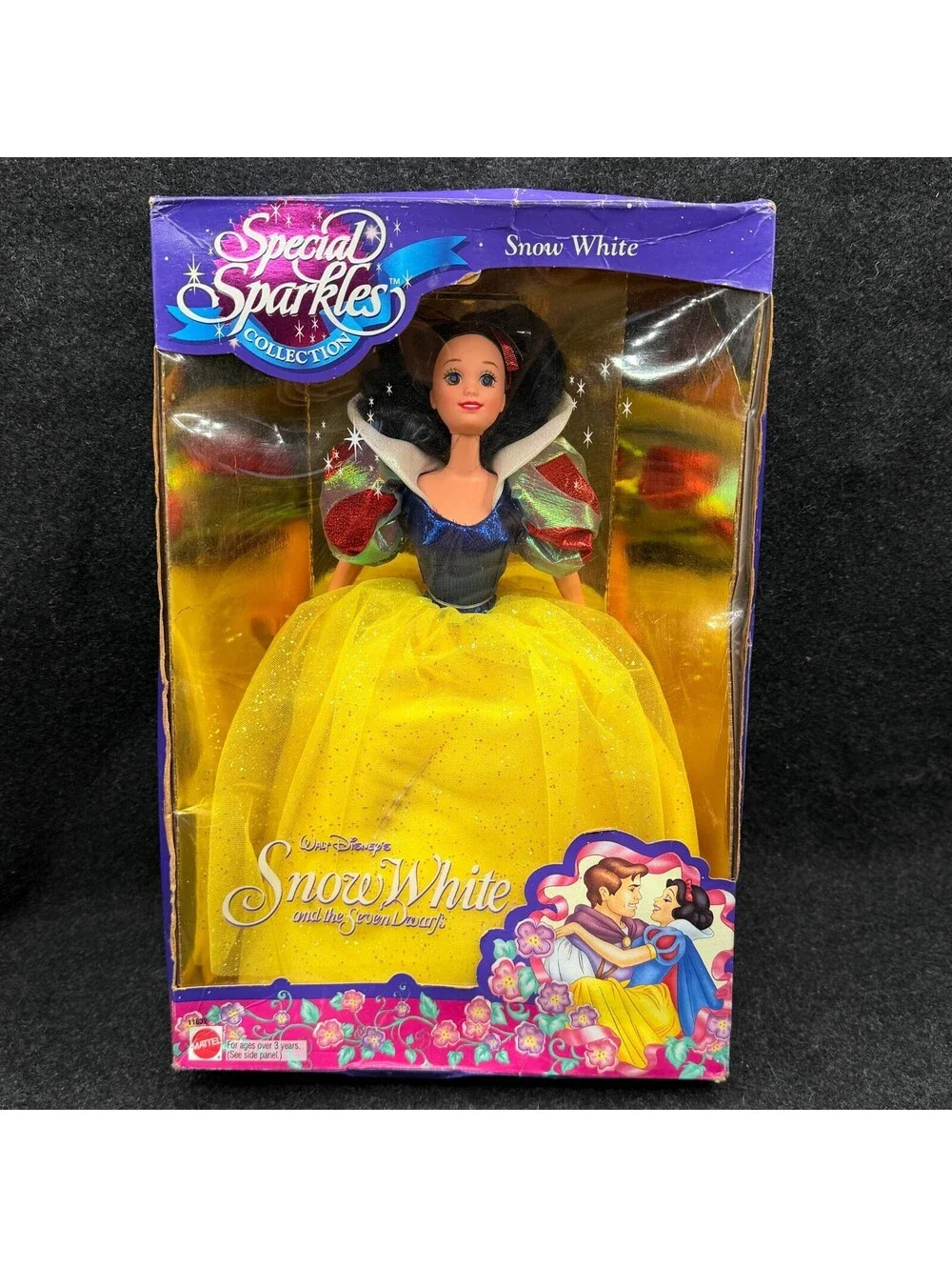 Disney Snow White Special Sparkles Barbie Doll By Mattel New In Damaged Box